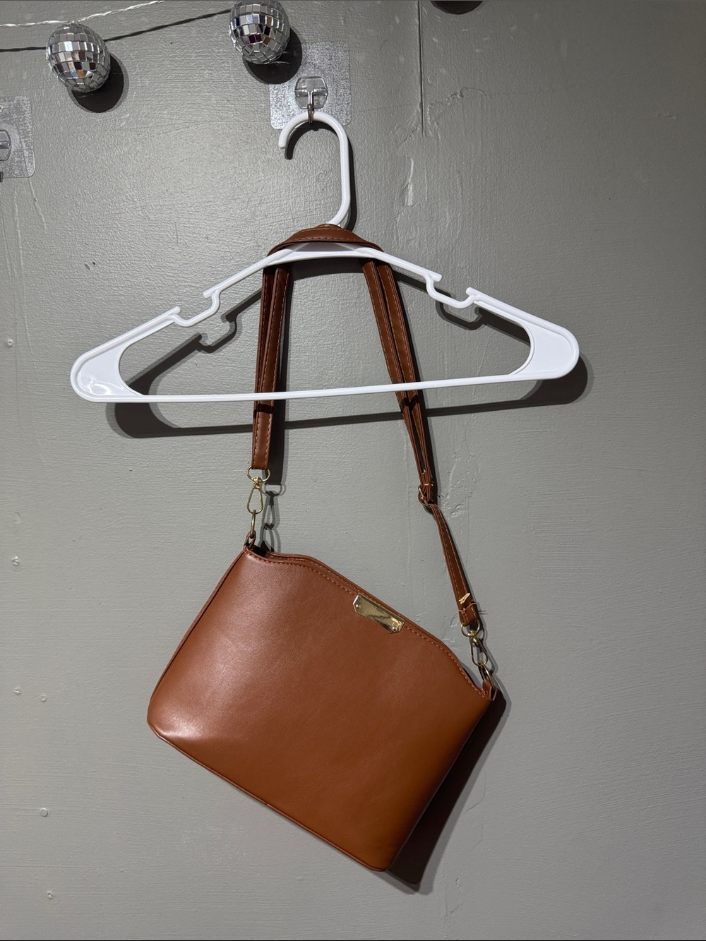 Women's Brown Leather Crossbody Bag